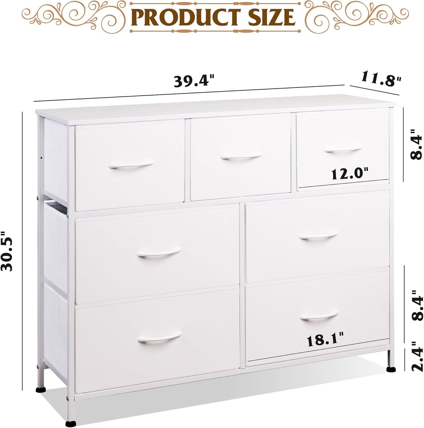 Everwood Signature Elara – Bedroom Dresser, Closet Organizer & Tv Stand