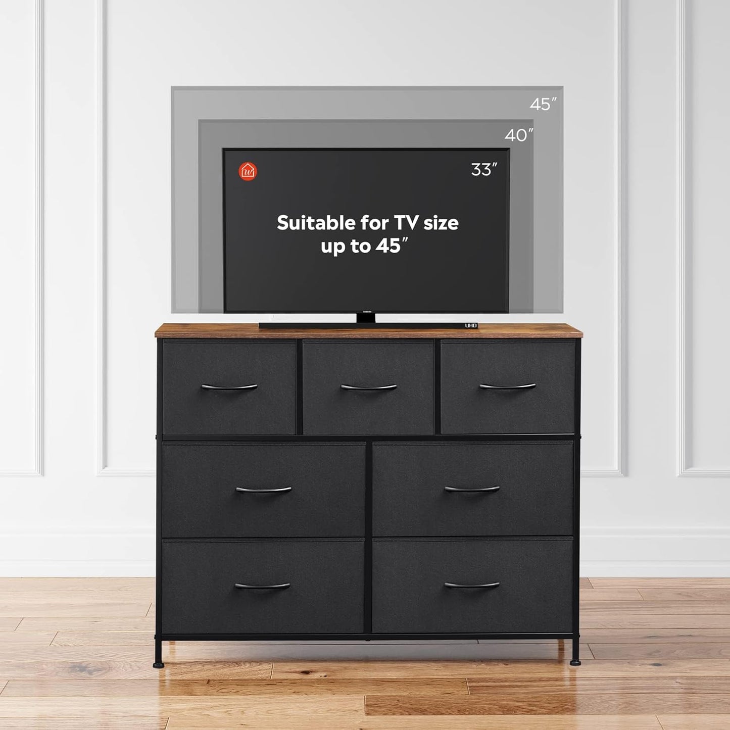 Everwood Signature Elara – Bedroom Dresser, Closet Organizer & Tv Stand