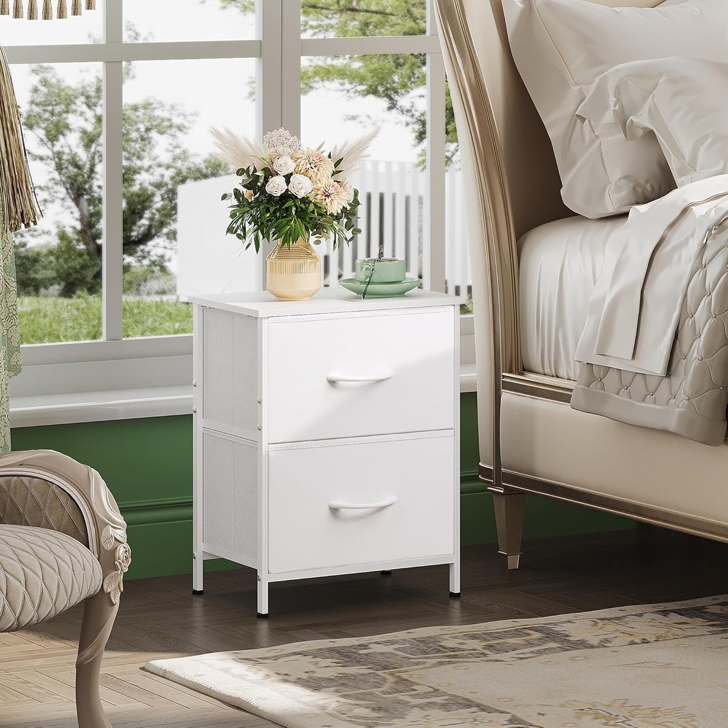 Everwood Signature Aluna – Night Stand for Bedroom, Bed Side Table