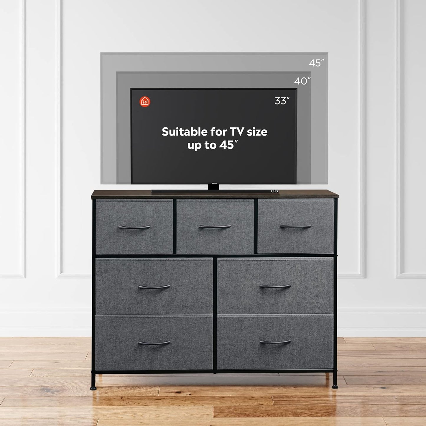 Everwood Signature Elara – Bedroom Dresser, Closet Organizer & Tv Stand