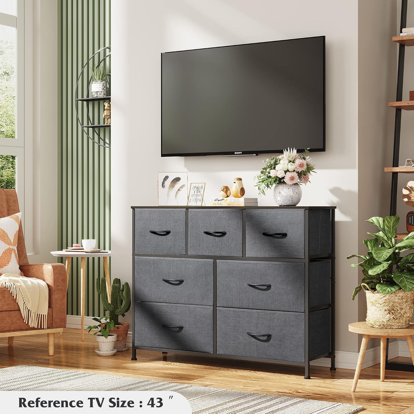 Everwood Signature Elara – Bedroom Dresser, Closet Organizer & Tv Stand