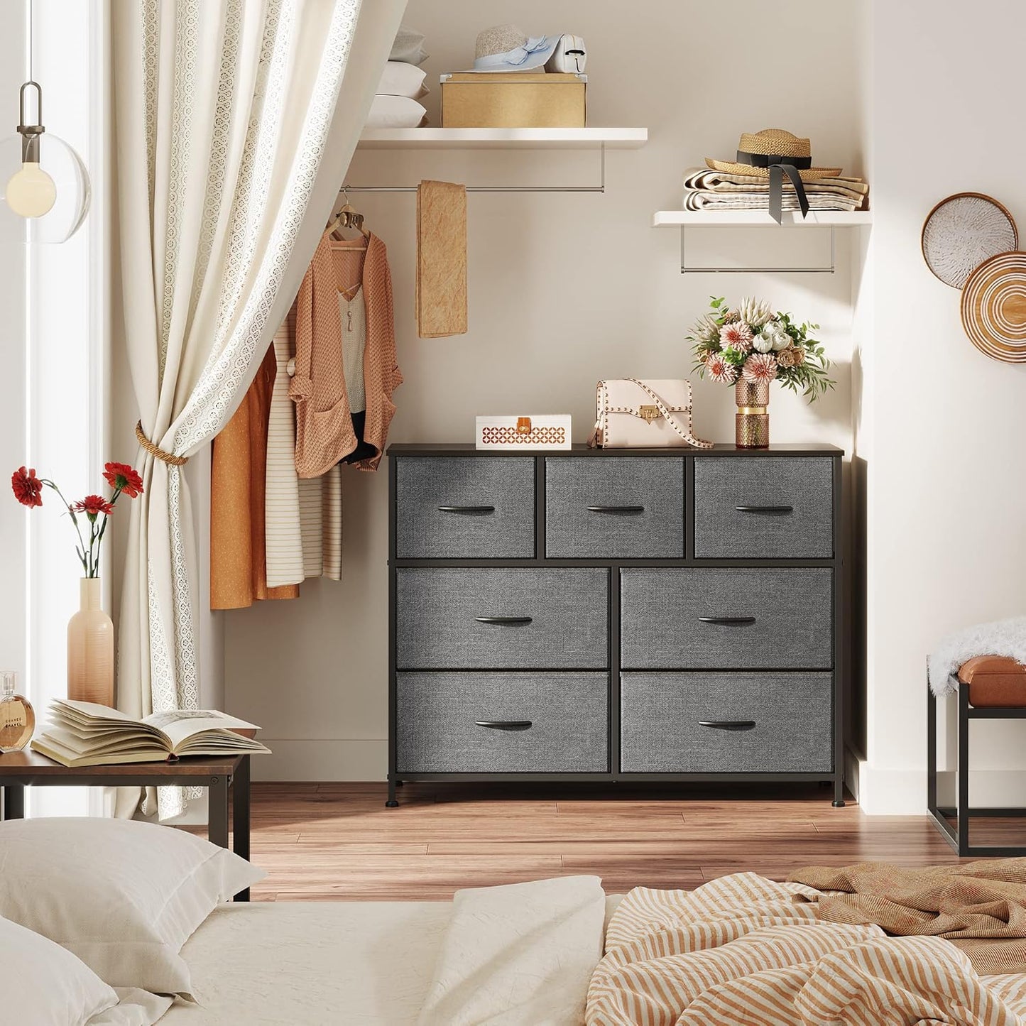Everwood Signature Elara – Bedroom Dresser, Closet Organizer & Tv Stand
