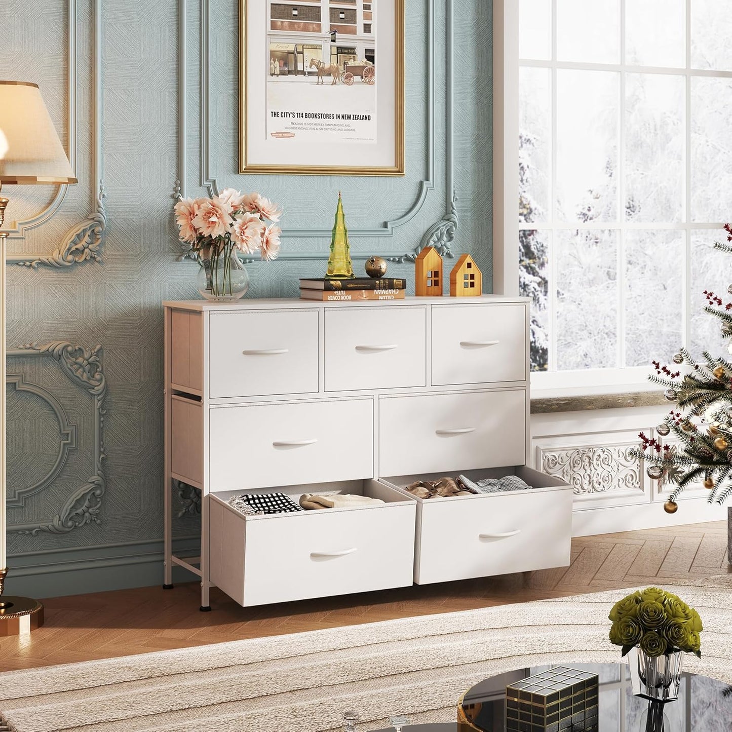 Everwood Signature Elara – Bedroom Dresser, Closet Organizer & Tv Stand