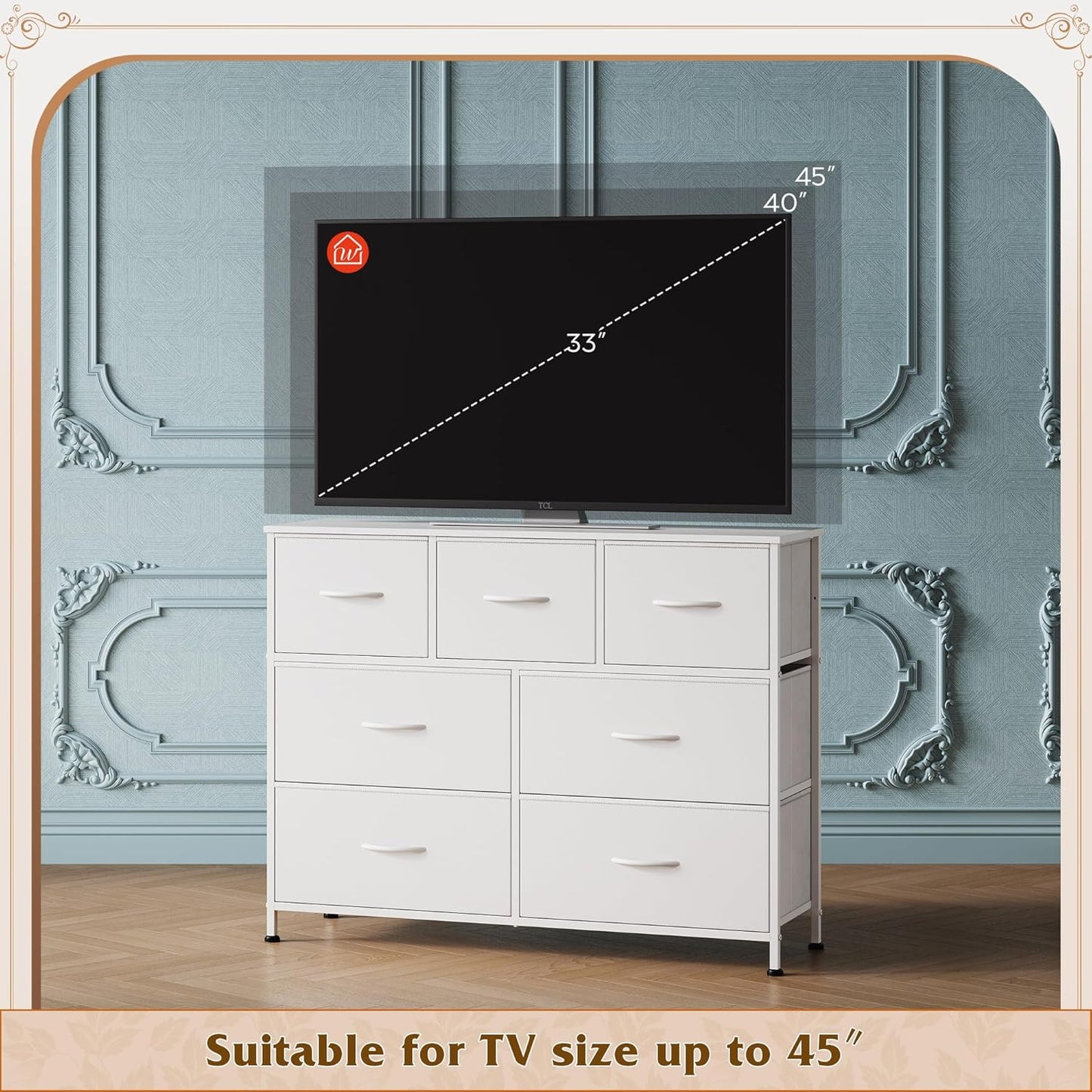 Everwood Signature Elara – Bedroom Dresser, Closet Organizer & Tv Stand