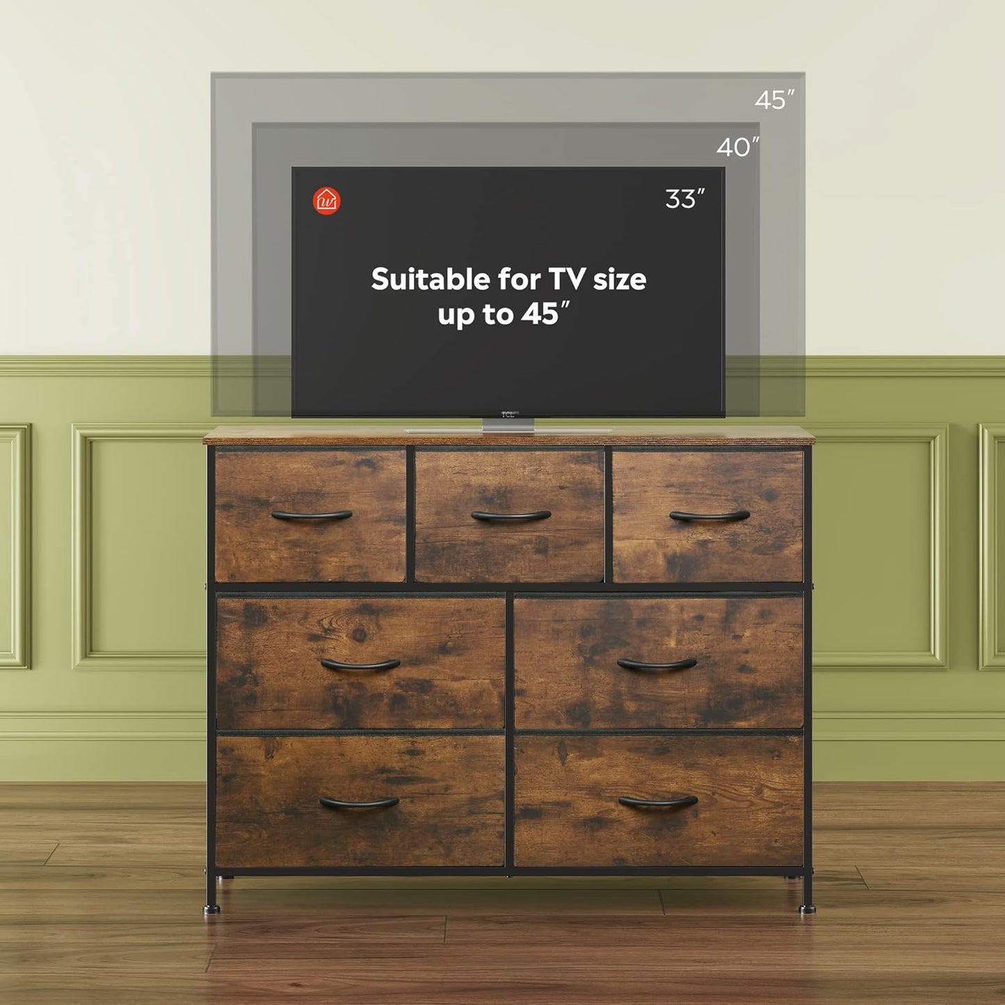 Everwood Signature Elara – Bedroom Dresser, Closet Organizer & Tv Stand