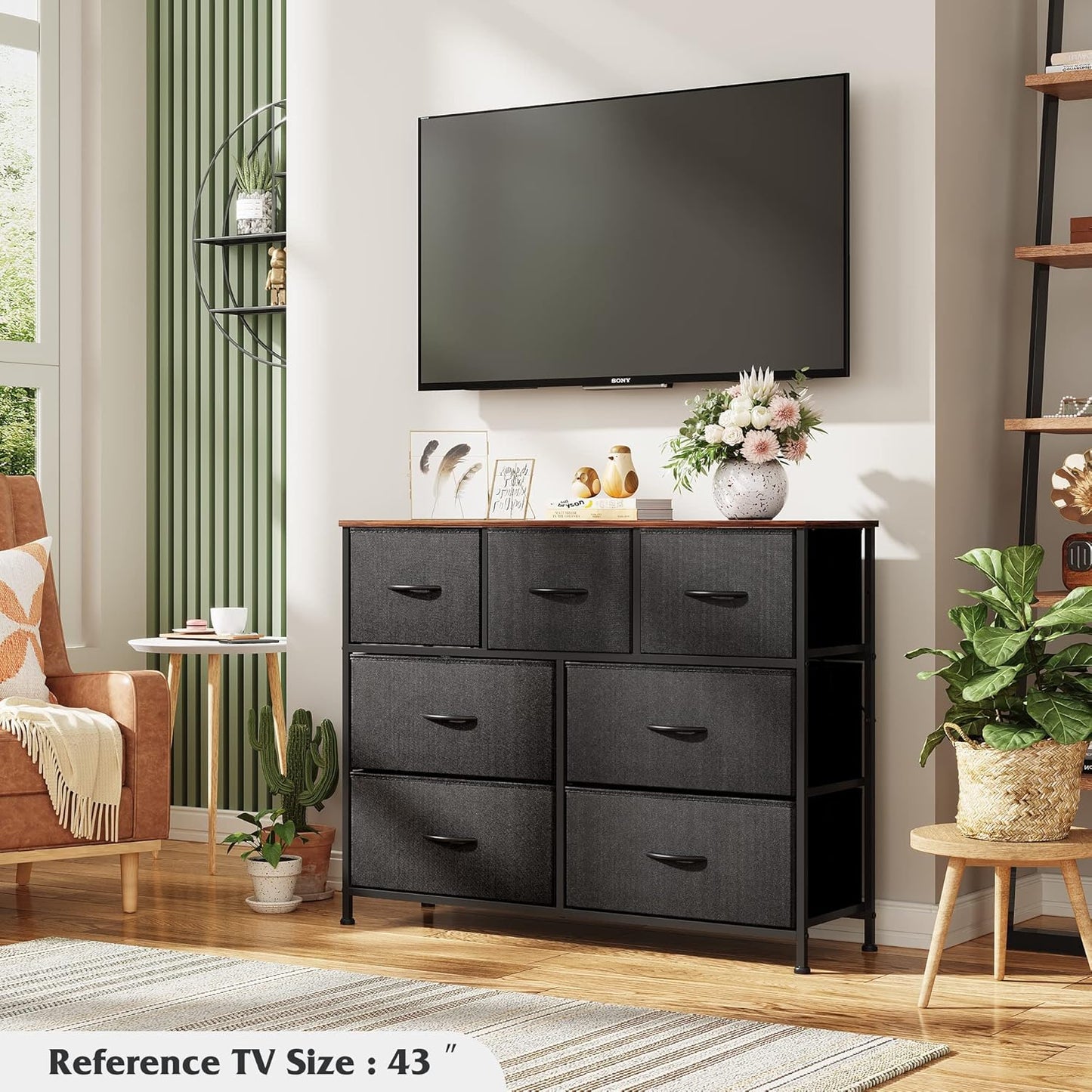 Everwood Signature Elara – Bedroom Dresser, Closet Organizer & Tv Stand