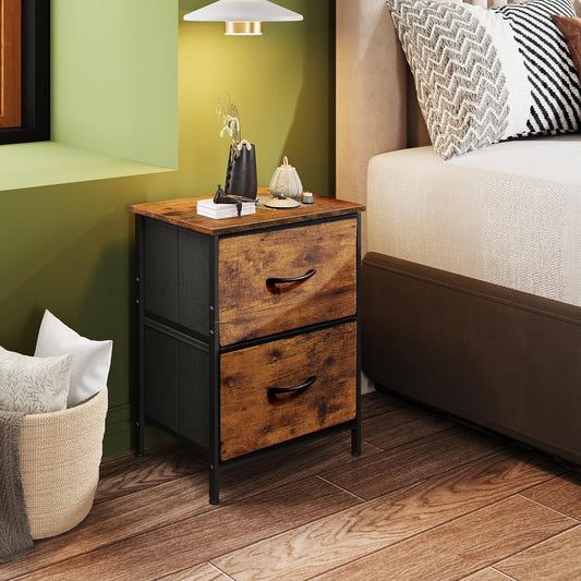 Everwood Signature Aluna – Night Stand for Bedroom, Bed Side Table
