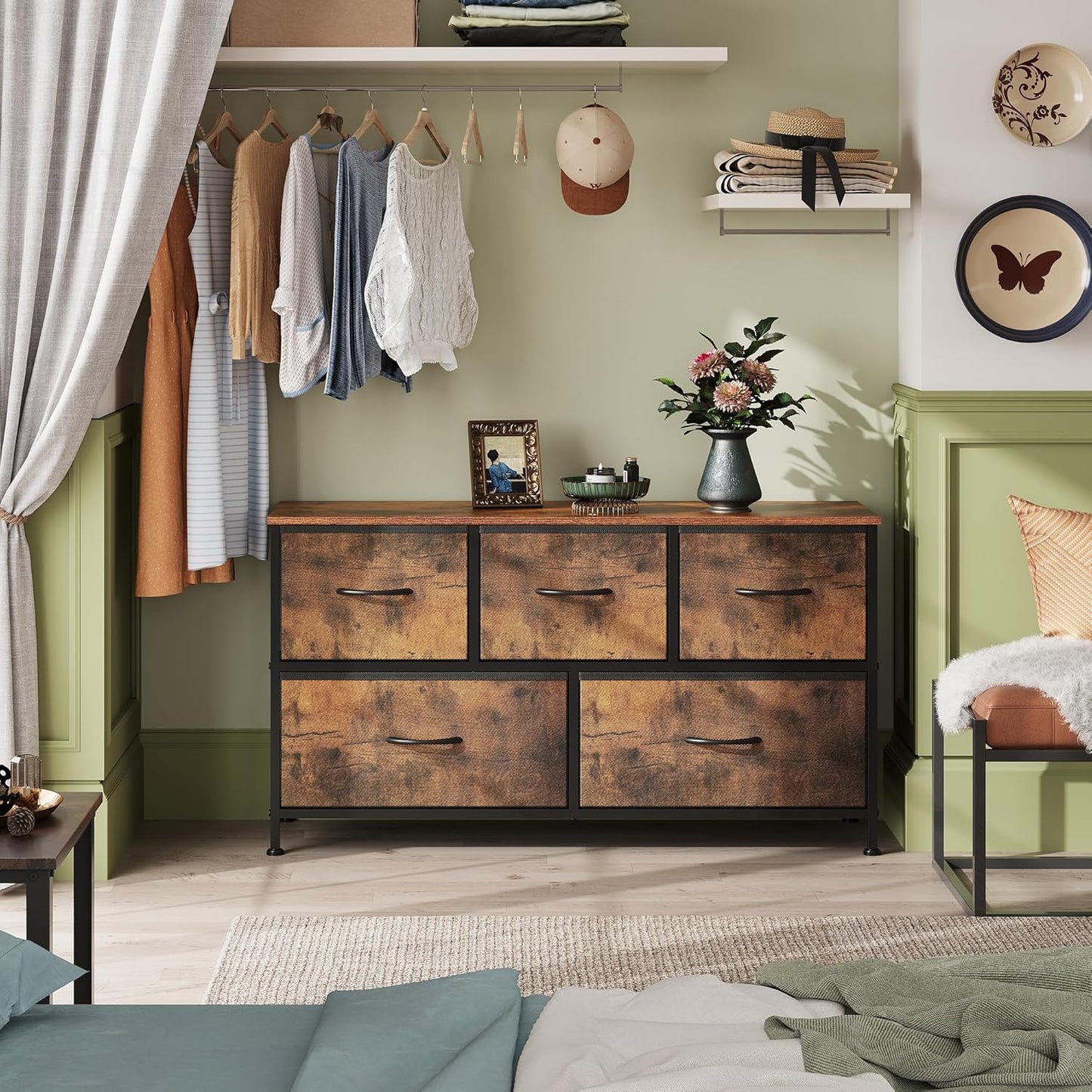 Everwood Signature Amara – Bedroom Dresser, Closet Organizer & Chest of Drawers