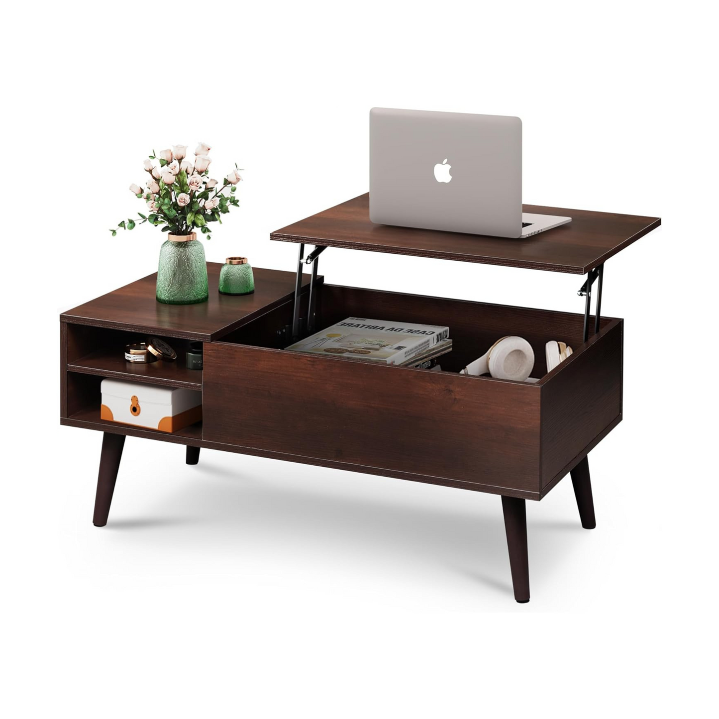 Everwood Signature Calla – Wooden Coffee Table Sofa & Side Table for Living Room